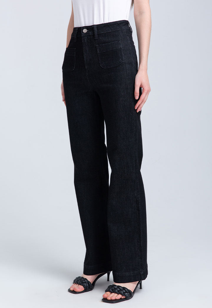 Bell Bottom Solid Trouser