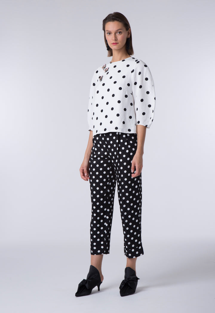 Polkadot Print Trouser