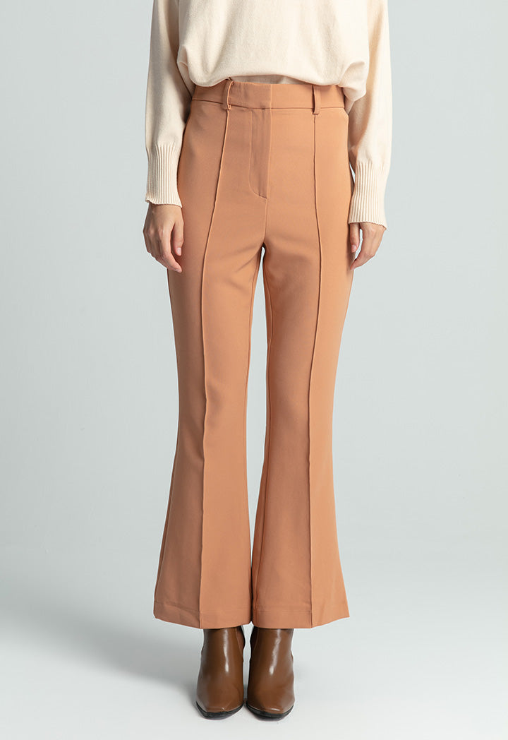 Pin Tuck Classic Solid Trouser