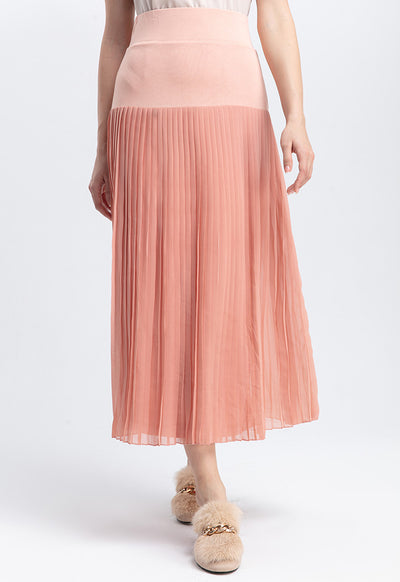 Elasticated Accordion Pleat Skirt