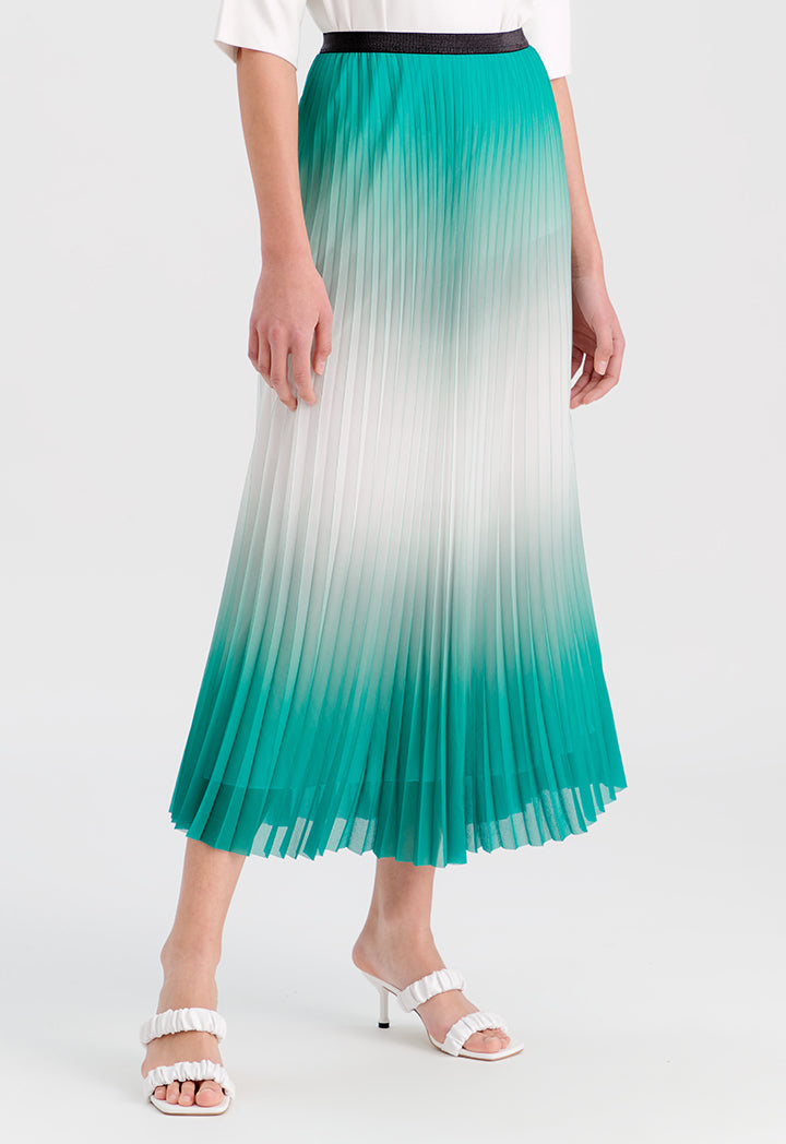 Pleated Ombre Classic Skirt