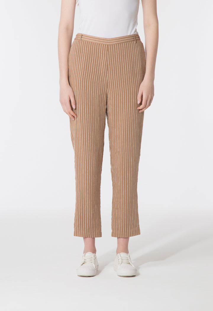 Embroidered Stripe Trouser