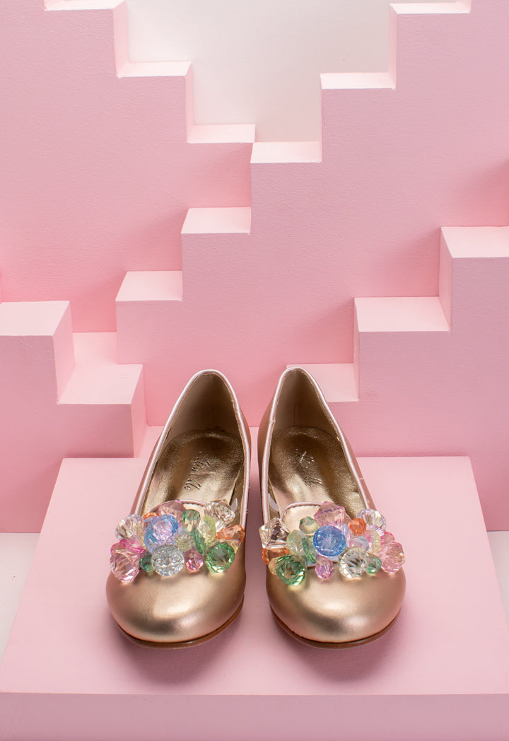 Gems Embellished Flat Shoes