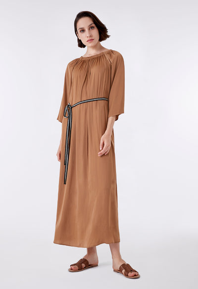 Off Shoulder Crepe Dress