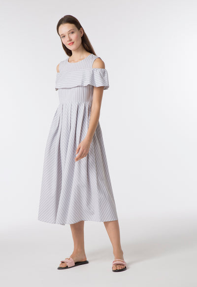 Yard Dyed Striped Dress - Fresqa