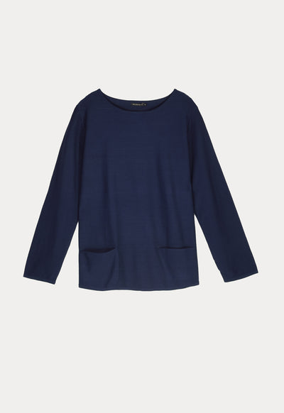 Long Sleeve Blouse with Pocket - Fresqa