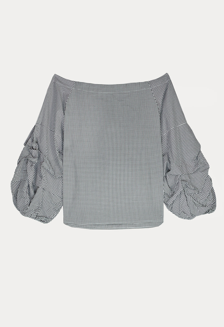 Checkered Frill Top - Fresqa