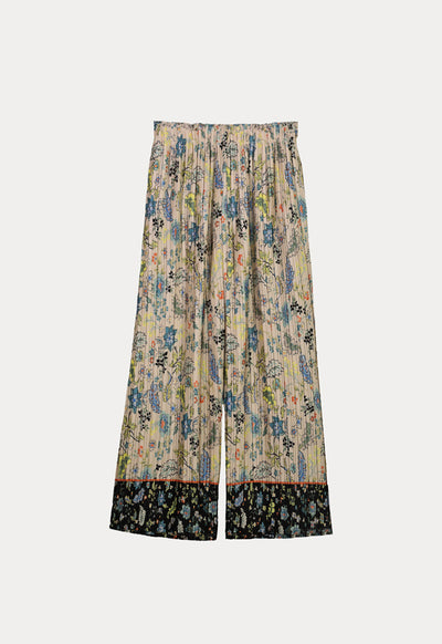 Multi Print Pleated Culottes