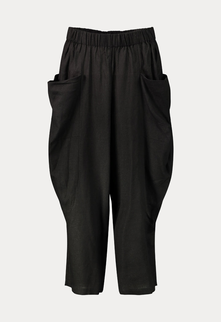 Patch Pocket Wide Leg Trouser