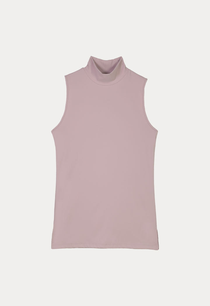 High Neck Sleeveless Basic Top