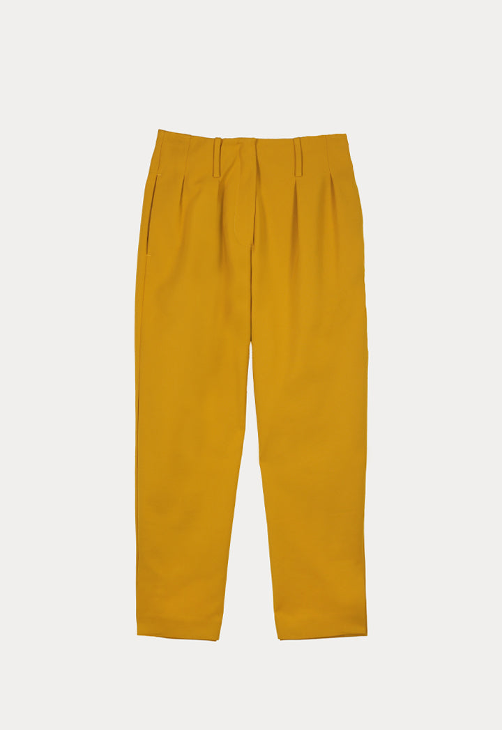 Solid Mid-Rise Pants