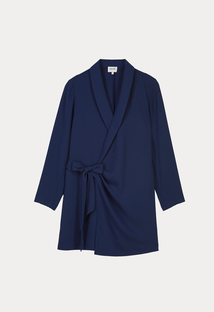 Overlap Chanel Neckline Outer Jacket