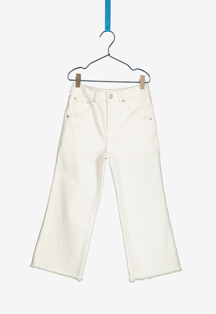 White Denim Pants