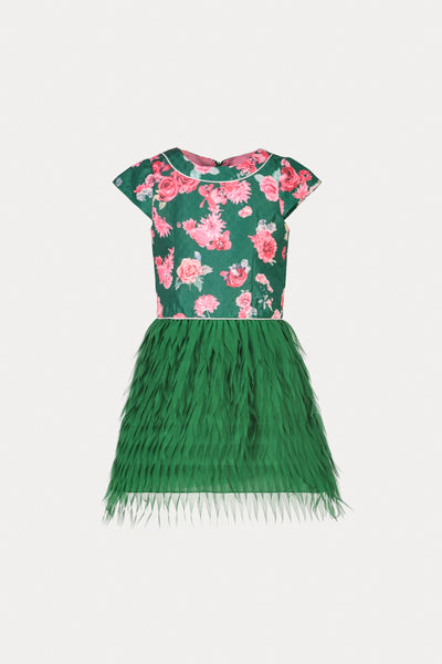 Floral Fringe Dress