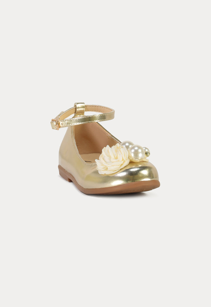 Flower & Pearls Flat Shoes