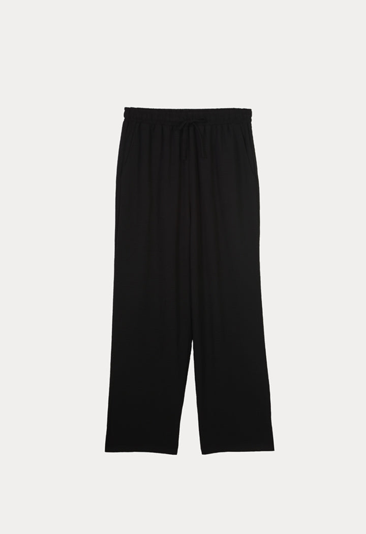 Elacticated Waist Solid Culottes