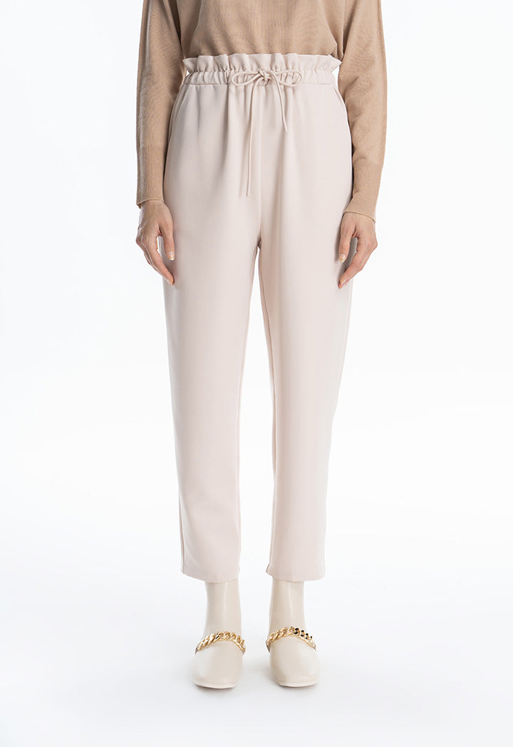 Solid Straight Leg Formal Trouser