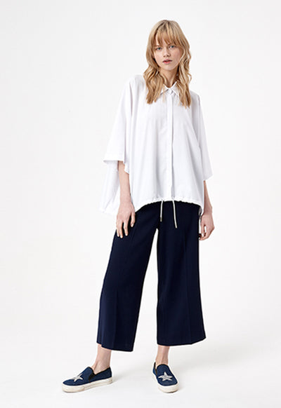 White Oversized Shirt - Fresqa