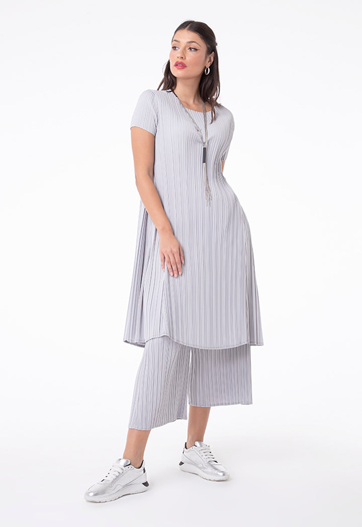 Straight Leg Pleated Trouser