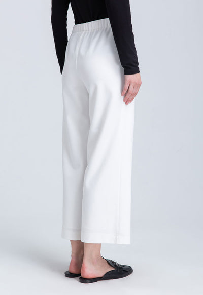 Cropped Solid Palazzo