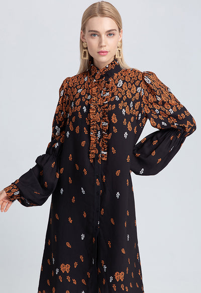 Abstract Printed Dress