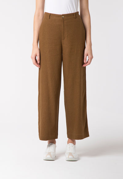 Plain Linen Culottes - Fresqa