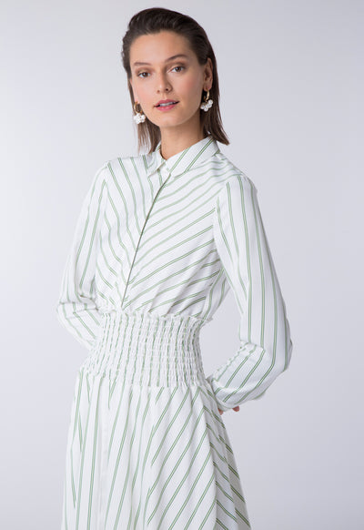 Striped Shirt Dress