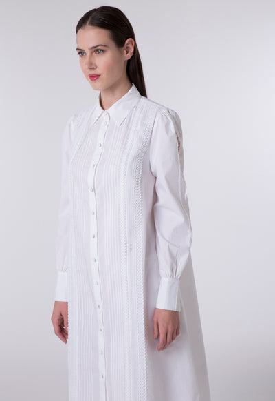 Trim Detail Shirt Dress