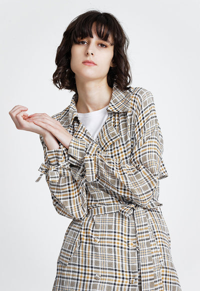 Multicolor Checkered Outerwear