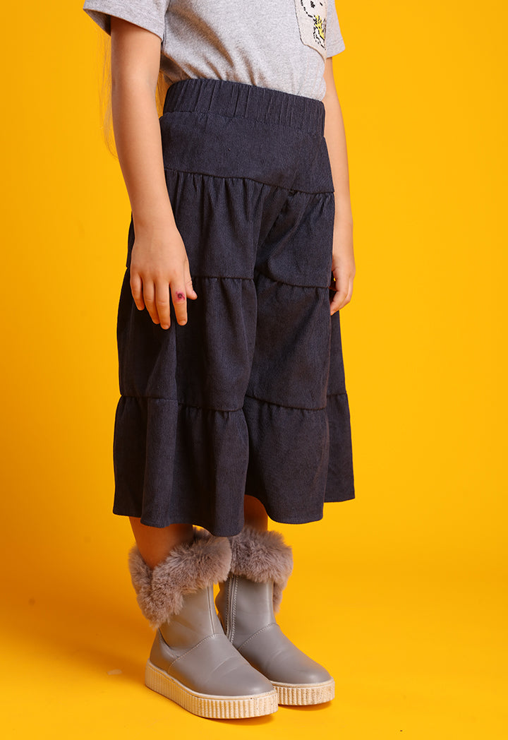 Tiered Corduroy Culottes