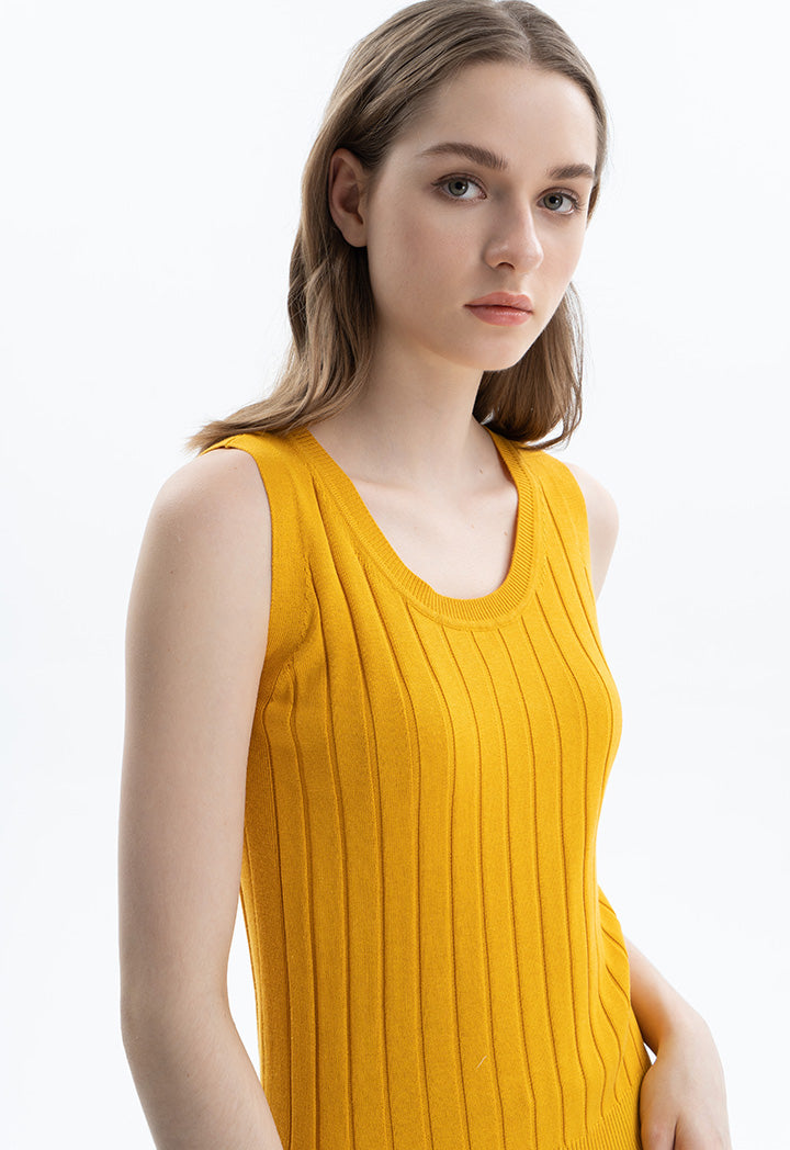 Solid Top with Scoop Neck 