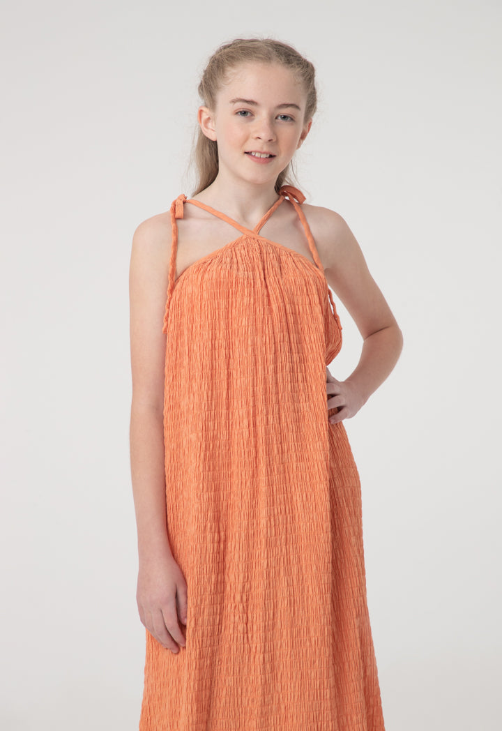 Long Solid Crinkled Shrug And Dress Sets