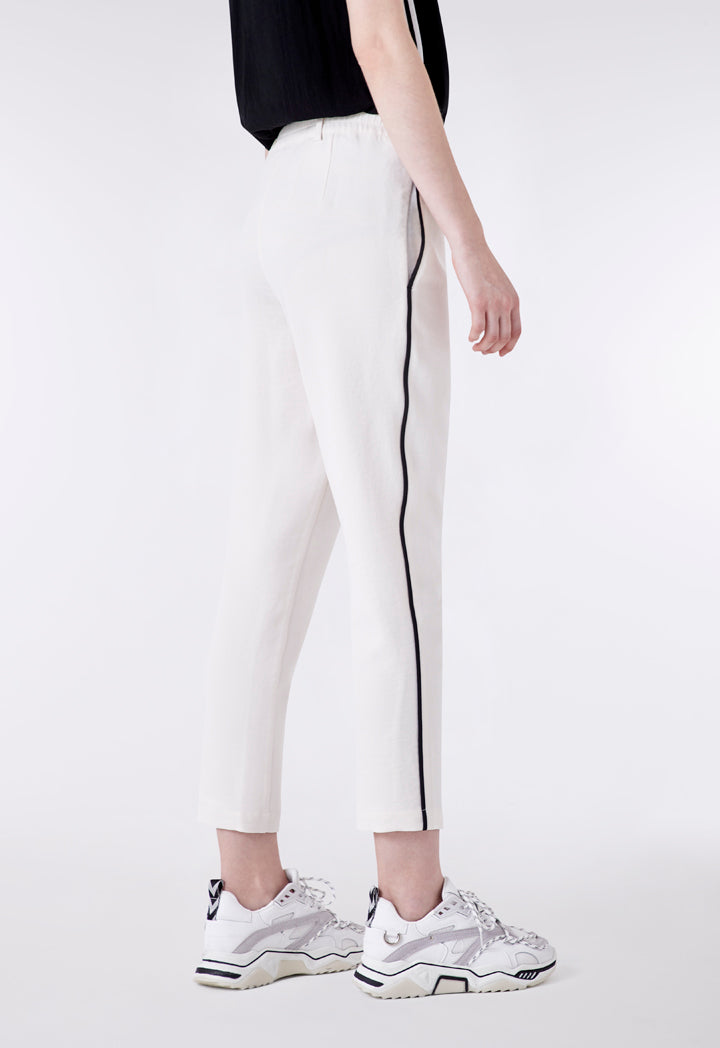 Contrast Side Piping Trim Trouser