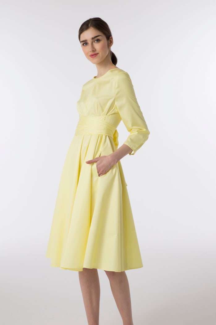 Satin Poplin Dress - Fresqa