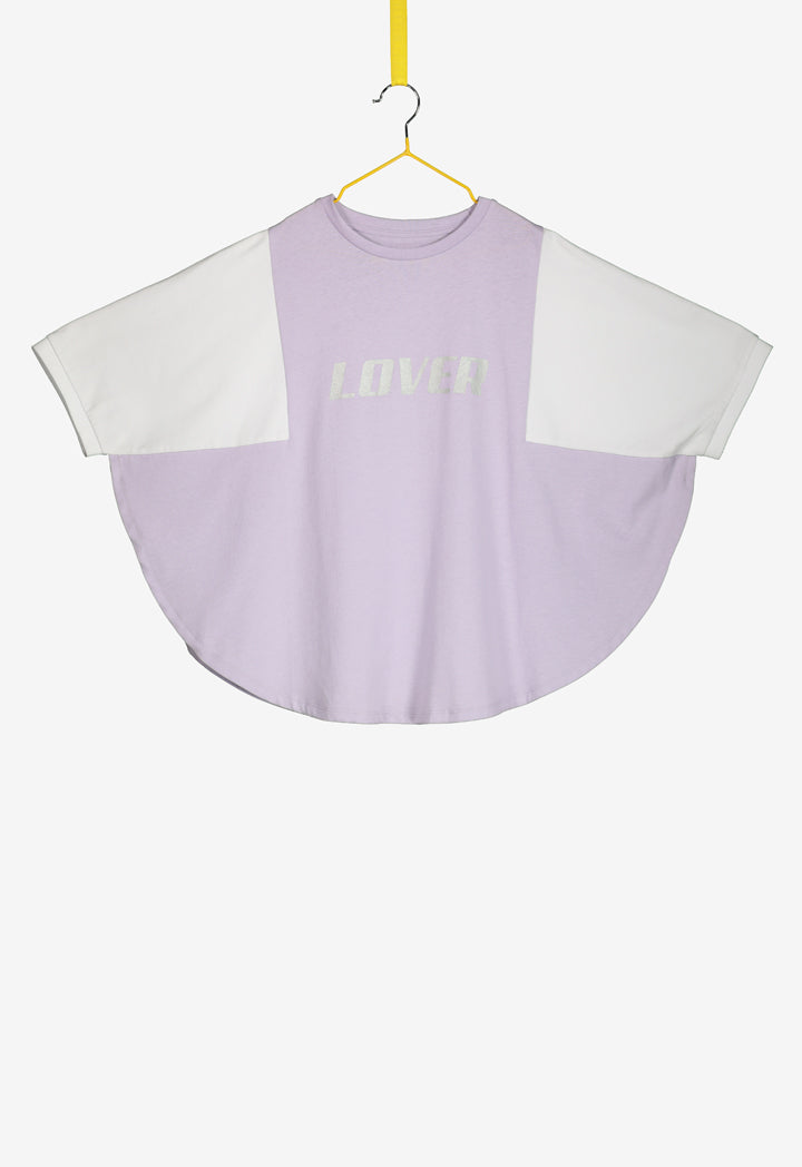 Colorblock Jersey Batwing T-Shirt