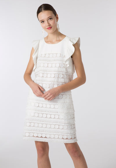 Geometric Lace Dress