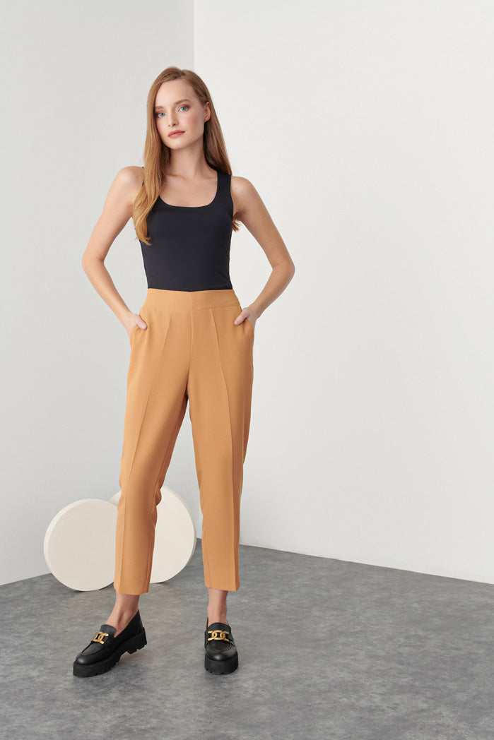 Solid Crepe Pants