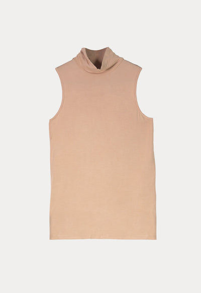 High Neck Sleeveless Basic Top