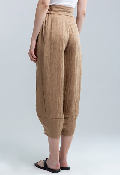 Wide Leg Slanted Hem Trouser