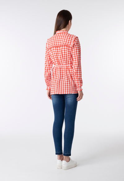 Checkered Long Sleeve Shirt - Fresqa