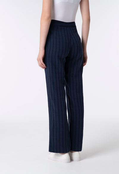 Textured Striped Pattern Trouser - Fresqa