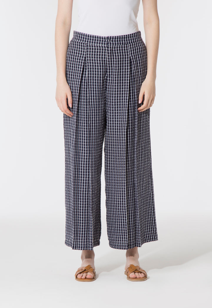 Checks Wide Leg Culottes