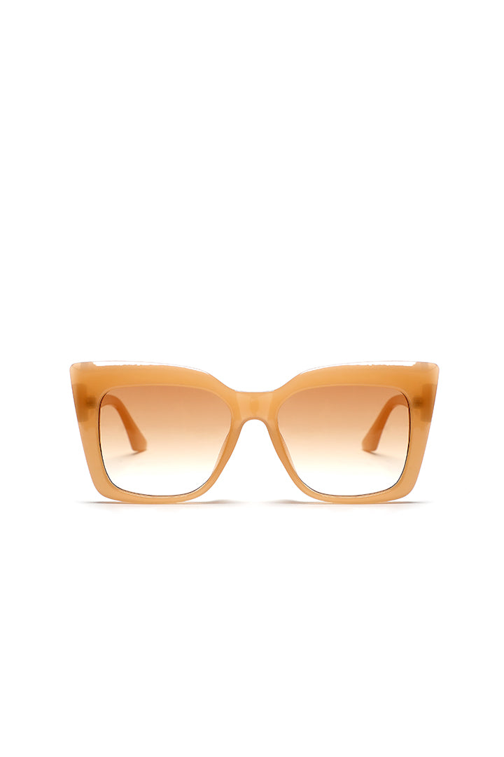 Brown Gradient Cat Eye Sunglasses