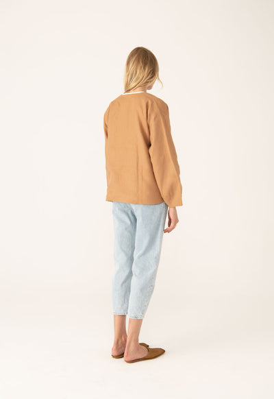 Open Front Linen Outerwear