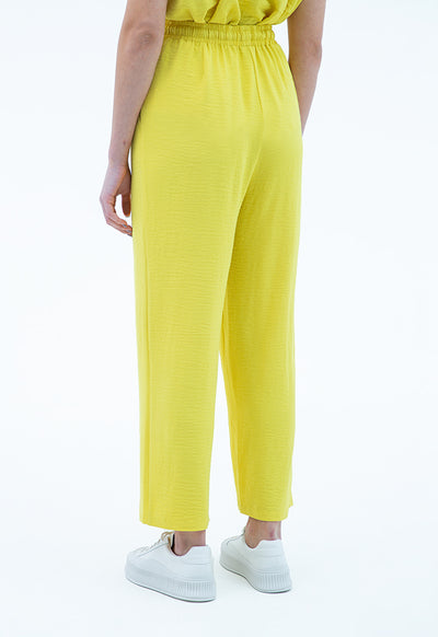 Elacticated Waist Solid Culottes