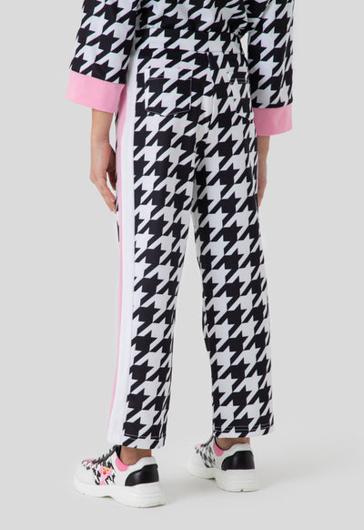 Houndstooth Print Pants