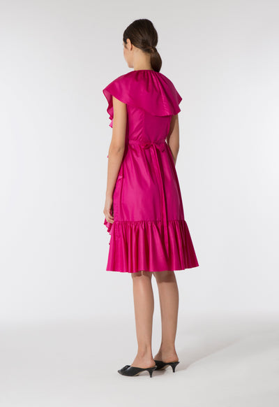 Wrap Frilled Dress