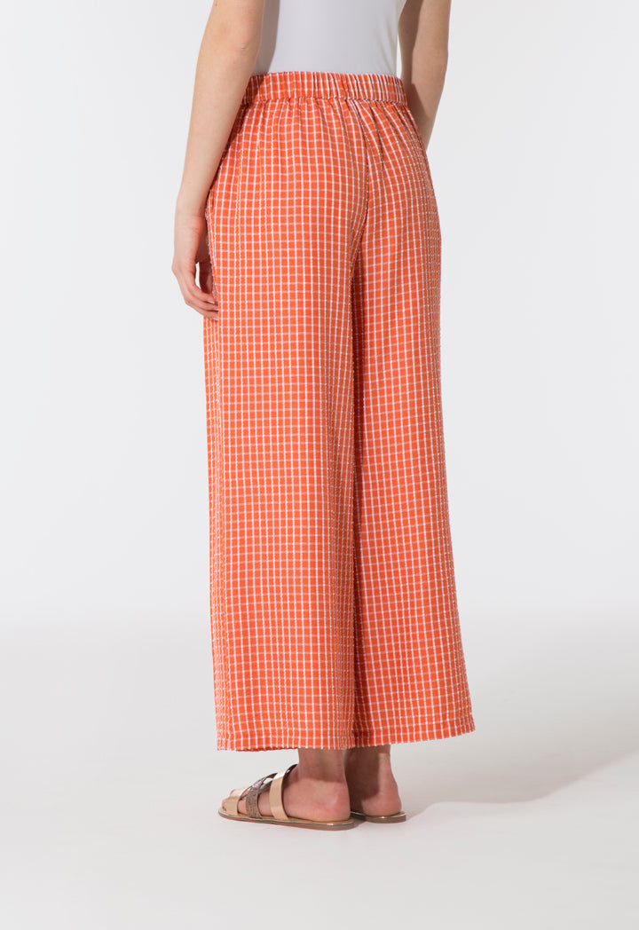 Checks Wide Leg Culottes