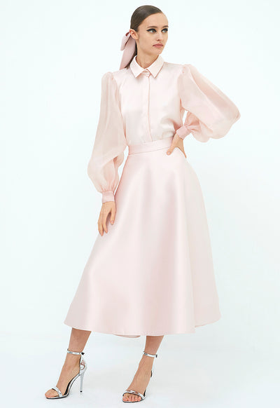 Organza Sleeves Shirt