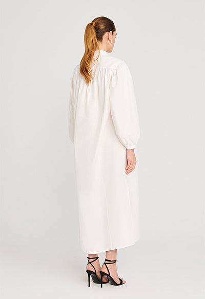 Peter Pan Collar Poplin Shirt Dress